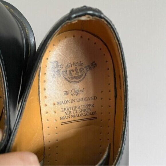 Vintage 90s Doc Martens Black 1461 MIE England Oxford - 2UK/5US - Picture 3 of 8